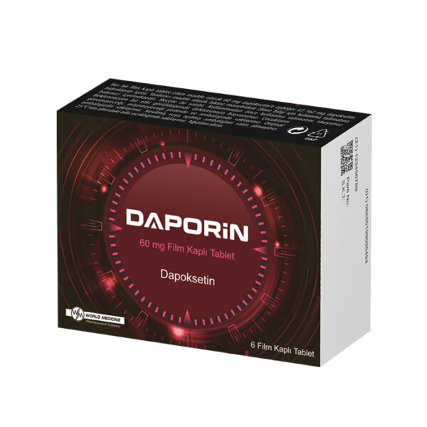 Daporin 60 Mg Dapoksetin 6 Film Tablet En Ucuz Fiyat İle Satışı